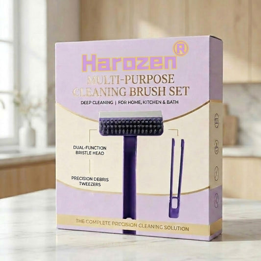 Harozen® Multi-Purpose Cleaning Brush – Stiff Bristle Scrubber