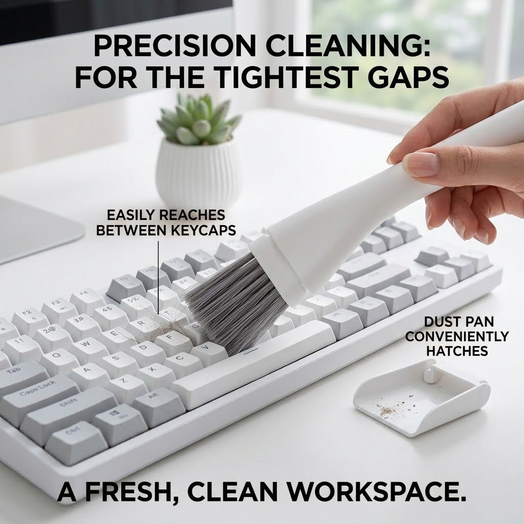Harozen® Mini Brush & Dustpan Set – Compact Desktop Cleaning Tool