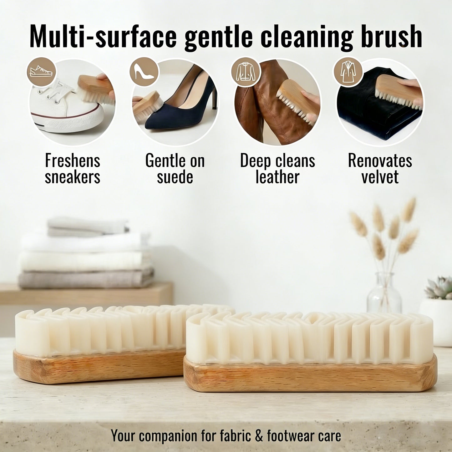 Harozen® Compact and Lightweight Eraser Suede Care Brush