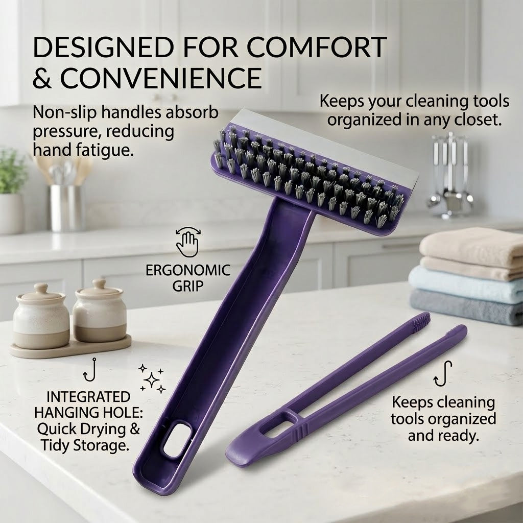 Harozen® Multi-Purpose Cleaning Brush – Stiff Bristle Scrubber