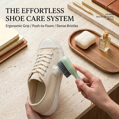 Harozen® 2Pcs Soap Dispensing Shoe Brush – Multi-Purpose Cleaning Tool